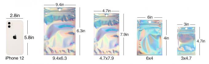 Resealable Zip lockk Pouch, Mylar Bags, Resealable 냄새 방지 가방, 알루미늄 호일 파우치 가방 1