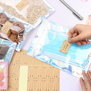 Resealable Zip lockk Pouch, Mylar Bags, Resealable 냄새 방지 가방, 알루미늄 호일 파우치 가방 2