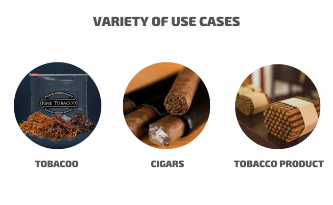 슬라이더 담배 가방, 지퍼 시가 파우치, 고급 담배, 슬라이더 탑 클로저 폴리에틸렌 가방 2