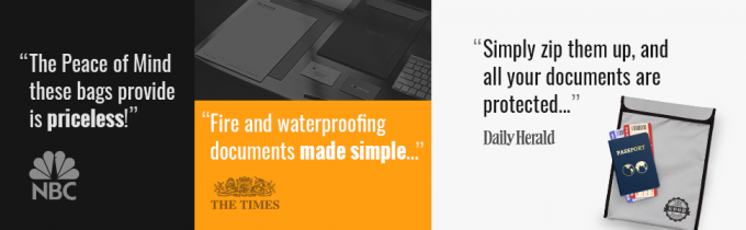 방화 문서 가방, 버그 아웃 가방, 지갑, 서류 가방, 파일 보호, 방수, 안전, 보안 2