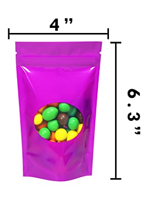 Zip lockk 스탠드 업 백, 무광택 창, 재사용 가능, 열 밀봉 가능, 재밀봉 가능 잠금 씰, 무광택, 광택 색상 1