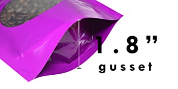 Zip lockk 스탠드 업 백, 무광택 창, 재사용 가능, 열 밀봉 가능, 재밀봉 가능 잠금 씰, 무광택, 광택 색상 2