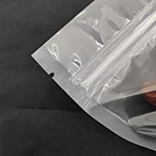 Kraft 종이 주머니, 냄새 증거 부대, 식품 저장을 위해 방수 지퍼 정상, 지플락, 열 봉인 가능 7