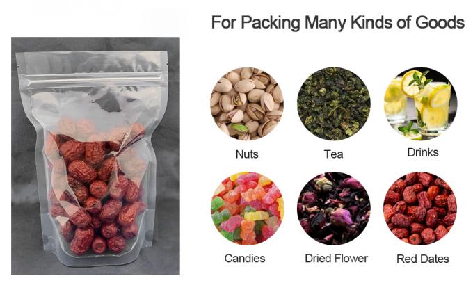 Kraft 종이 주머니, 냄새 증거 부대, 식품 저장을 위해 방수 지퍼 정상, 지플락, 열 봉인 가능 10