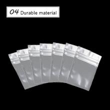 재밀봉 가능한 밀폐 가방, 지퍼 잠금 파우치, 다시 닫을 수 있는 잠금 식품 보관 가방 열 밀봉 파우치 식료품 팩 6