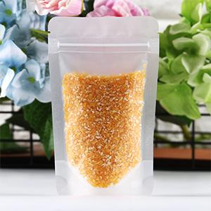 오픈 탑 마일라 백, 매트 클리어, 지퍼 식품 보관용 잠금 장치 포장용 눈물 노치가 있는 지퍼 잠금 열 씰 파우치 6