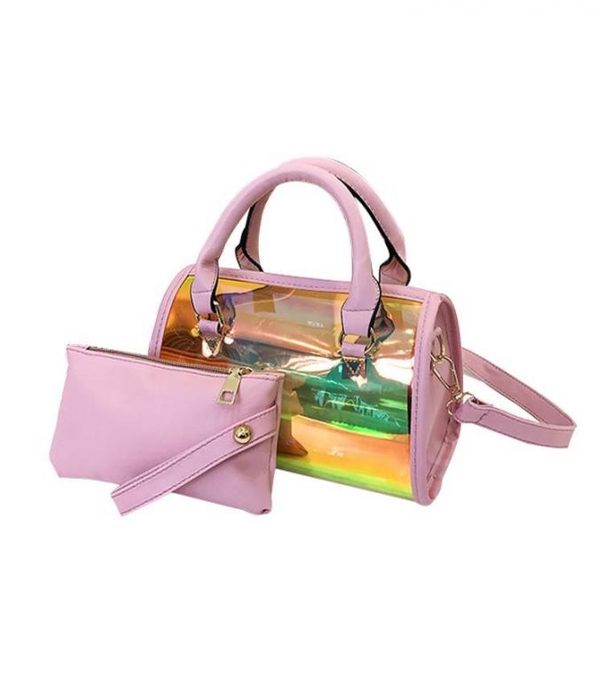 에코 친화적 인 네온 다채로운 PVC 화장품 메이크업 세면 용품 스킨 키트 파우치 방수 투명 비닐 선물 가방 1