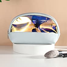 DAZZLING HOLOGRAPHIC, TPU PVC 레이저 화장품 가방, 메이크업 주최자 가방, 젤리 지갑, 행잉 세면도구 2
