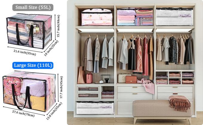 여성용 대형 손가방, 언더베드 저장 지퍼 백 운반을 이동하는 화장품 화장품 주최, 방수, 대용량 27
