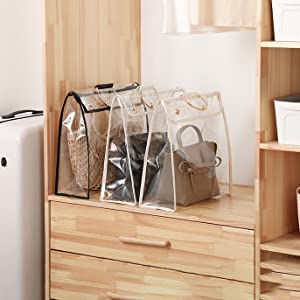 세련된 디자인 럭셔리 PVC 핸드백 지갑, 주최자 먼지 커버, 가방 보호대, 마그네틱 스냅 클로저 16