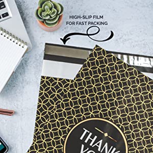 우편물 봉투 열대 잎 우편물 배송 패키지 가방-셀프 인감, 배송 공급, 신속 배송 가방 3