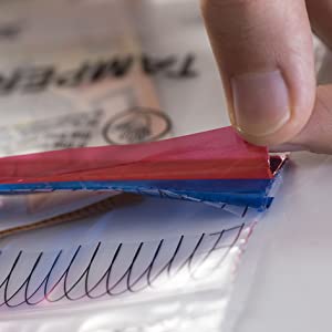 바코드 및 일련 번호가 있는 변조 증거 가방 은행 돈 동전 보증금 변경 보안 가방 15