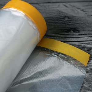 자동차 롤 마스킹 필름 세트, 페인팅 트레이 키트, 프리 테이핑, 시트 커버, 자동차 가구 보호 커버 8