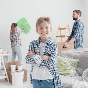 화가 플라스틱 드롭 천 시트, 방수, 방청, 방진 가구 커버, 소파 커버, 가구 커버 4