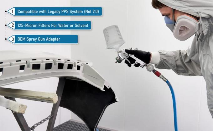 일회용 리필, 자동차 스프레이 컵 페인트 하드 컵, 건 컵, 페인트 혼합 컵, 스프레이 컵 시스템 6