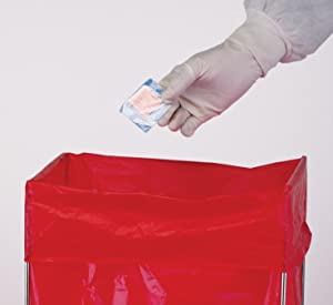 안전한 폐기, 생물학적 위험 라벨, 고압멸균 백, 폴리프로필렌, 일회용, 투명 투명 폐기 자루 5