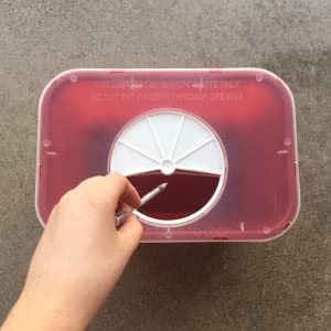 건강 관리, 갤런, 쿼트, 리터 샤프 용기, 생물학적 위험 폐기물 처리 용기, 바늘 처리 용기 1