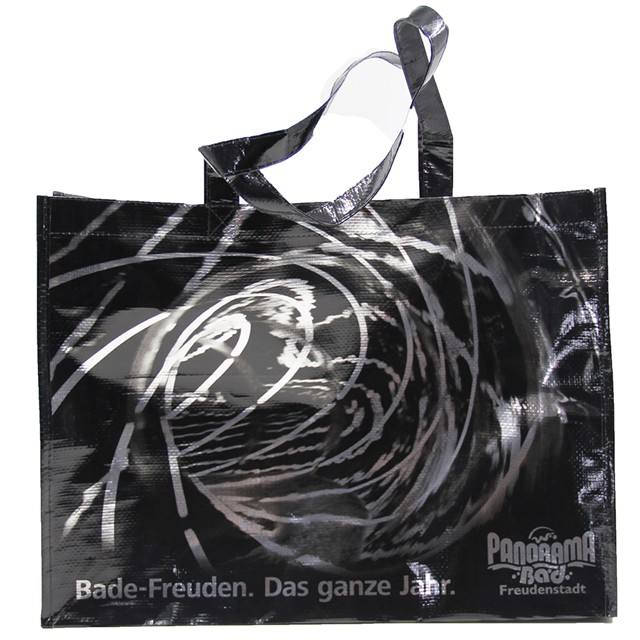 Eco 우호적이 구성 라미네이트된 핸들, 피피 우븐 여성용 대형 손가방, RPET 코팅되 폴드형이 재활용할 수 있는 쇼핑 핸디 가방 8