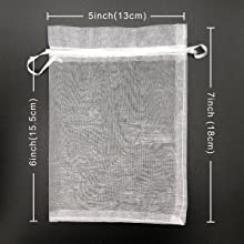 오간자 가방, 메쉬가 정당 출산 축하 파티 찬성 가방과 결혼하여 보석을 위해 작은 선물 가방을 드로스트링 21