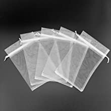 오간자 가방, 메쉬가 정당 출산 축하 파티 찬성 가방과 결혼하여 보석을 위해 작은 선물 가방을 드로스트링 22