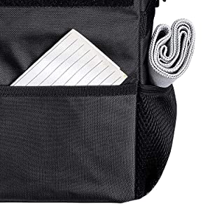 자동차 쓰레기 가방 자동차 뒷자리 창시자 봉투 가리개, 자동차 쓰레기통, 저장 포켓, 접을 수 있는 가지고 다닐 수 있는 빈 8