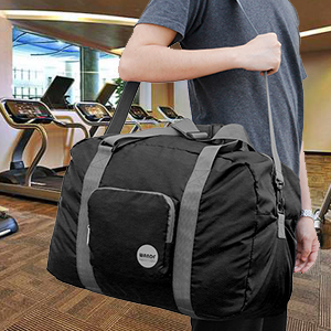 스포츠 더플 가방, 폴드형 저장 백, 화장품 메이크업, 지퍼와 여행 어깨에 메는 백 캔버스 면포 포장백 2