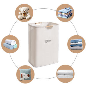 쉬운 핸들 운반과 세탁 바구니가, 세척 BIN을 폴딩시키, 가족 세탁실 화장실을 방해합니다 13