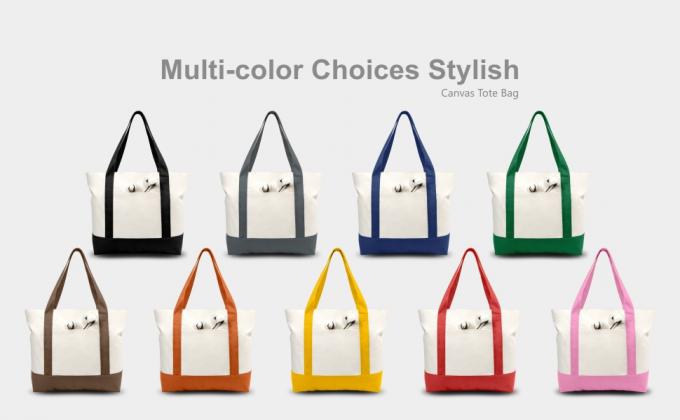 최고 지퍼 폐쇄부. 기관, 핸들과 재활용, 세척할 수 있는, 캔버스 쇼핑 가방, 천 식료품 운반 0