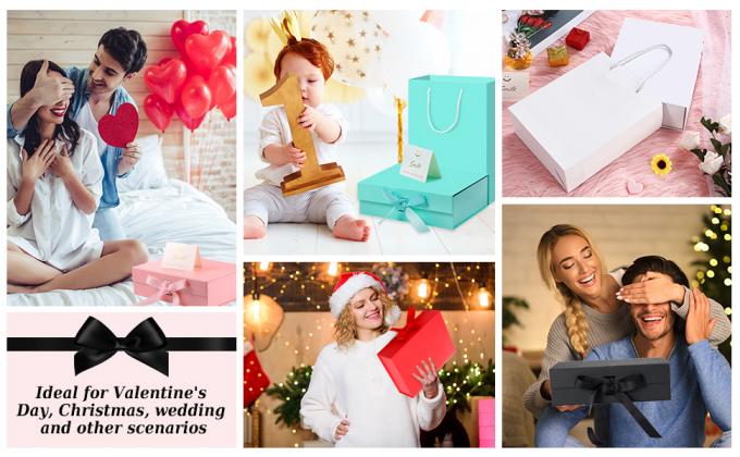 사업에게 입힌 명품 쇼핑 가방, 광택이 없는 현대 엠보싱된 생일 제품은 결혼식 손님들을 저장합니다 5