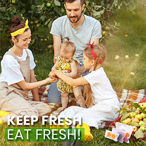 PEVA, 실리콘, 재활용 저장 재밀봉할 수 있는 냉장고 식품백, 누출 내구성 지플록식 밀폐된 점심 용기 2