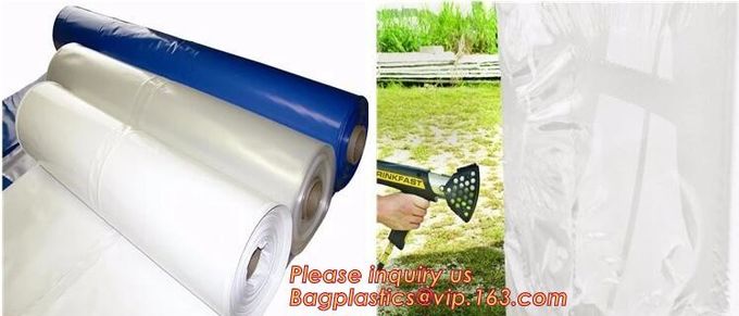 PE 쉬링크 필름 백색 4m Ｘ 50m 210 um, 자동 POF 영화 열 쉬링크 랩, 식품 등급 POF 슈링크 라벨 쉬링크 필름 팩 7