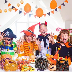 호박 잔디 가방, 축제 잎, 할로윈 장식, 편법 또는 처리, 파티 용품, 거대한 구디 백 17